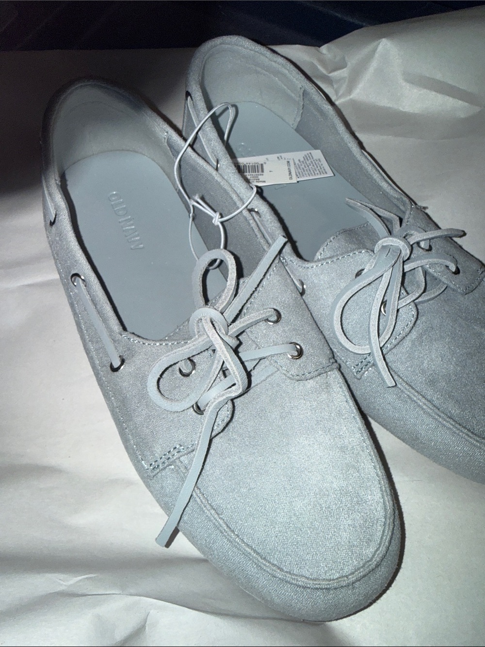 Old Navy Faux Suede loafers  - Light blue size 7 - Picture 2 of 6
